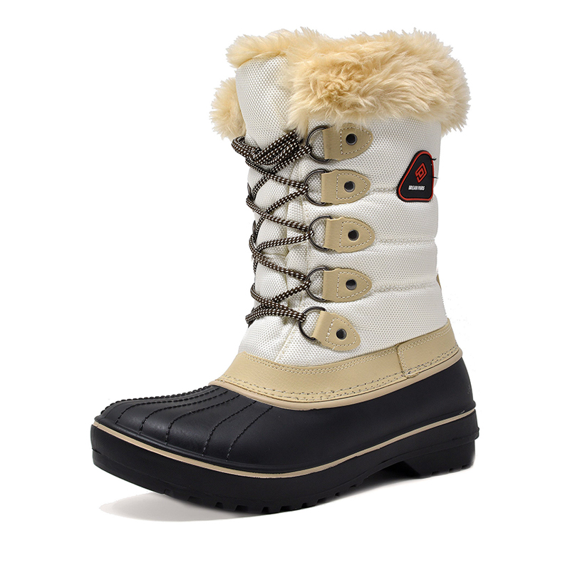 Dream pairs women's mid calf winter snow boots top